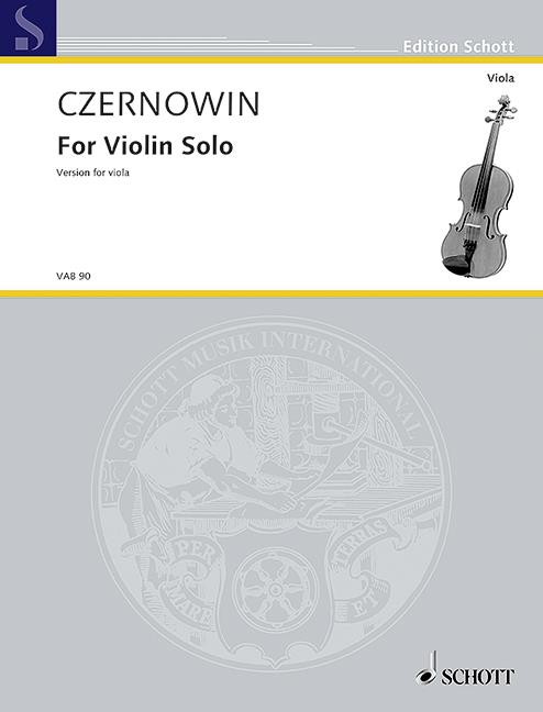 For Violin Solo : Version for viola