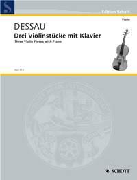 Three Violin Pieces with Piano
