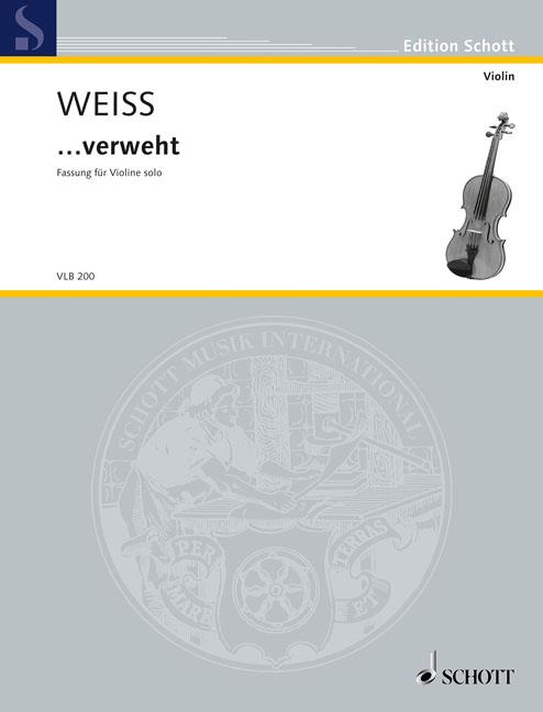 ...verweht : for violin solo
