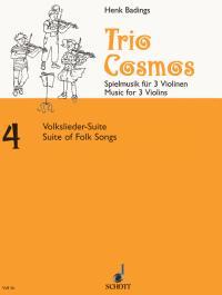 Trio-Cosmos Nr. 4 : Music for 3 Violins soloists / groups destined for the group-teaching and adapted to various methods