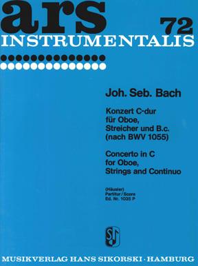 Johann Sebastian Bach: Concerto In C Major - Oboe,Strings,Bc - Score