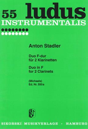 Anton Stadler: Duo In F