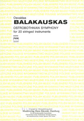 Balakauskas, Oswaldas: Ostbottnische Sinfonie - Score