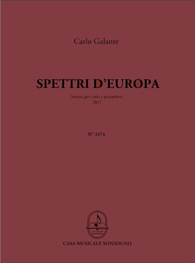 Spettri D'Europa : Sonata per viola e pianoforte