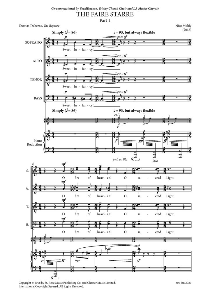 The Faire Starre (Vocal Score)
