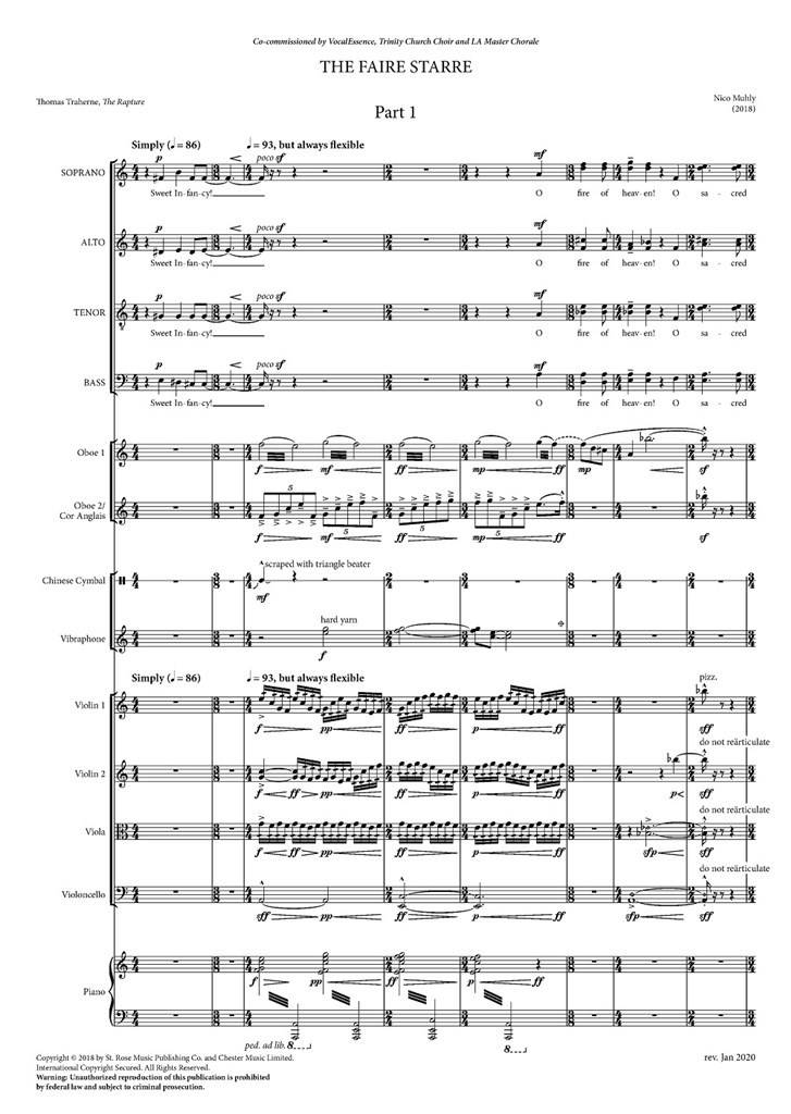 The Faire Starre (Study Score)