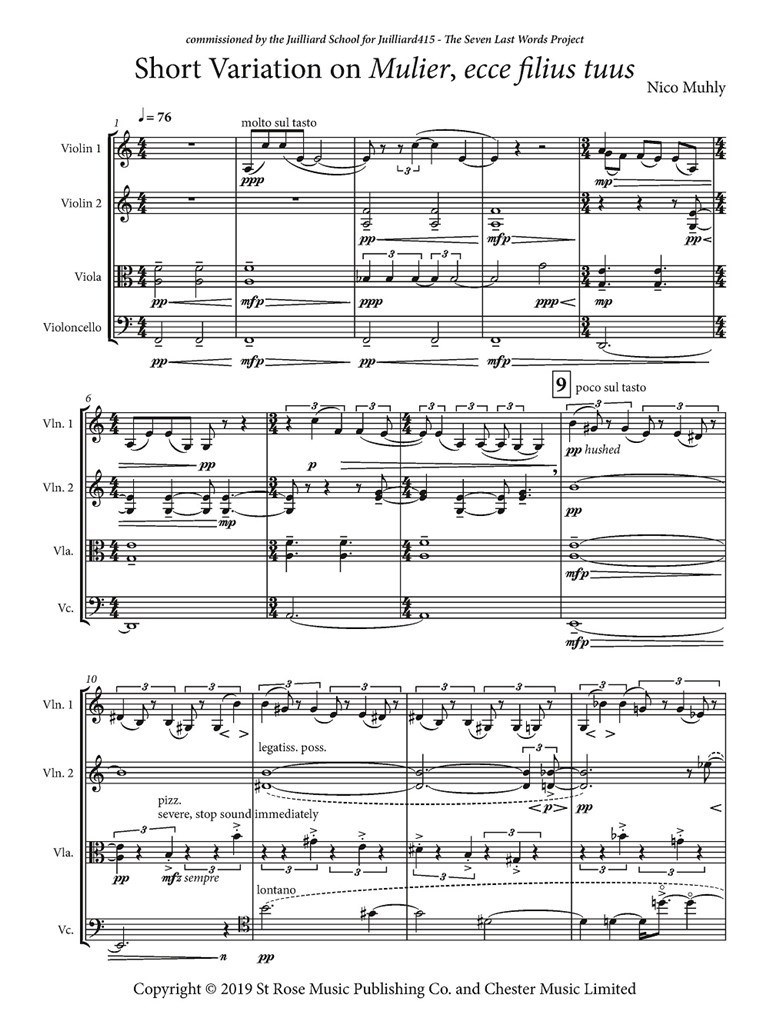 Short Variation on Mulier, ecce filius tuus