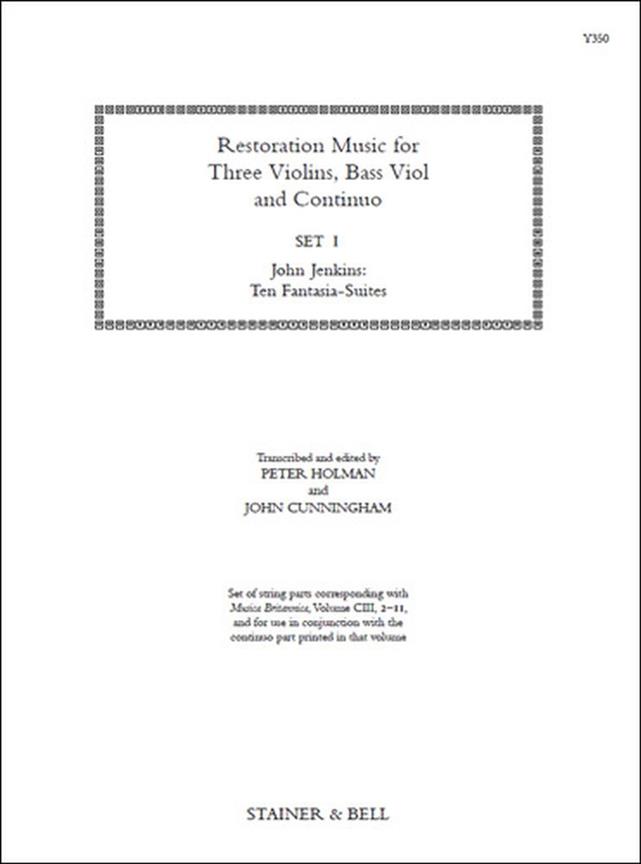 Restoration Music - Set 1 : For Three Violins, Bass Viol and Continuo
