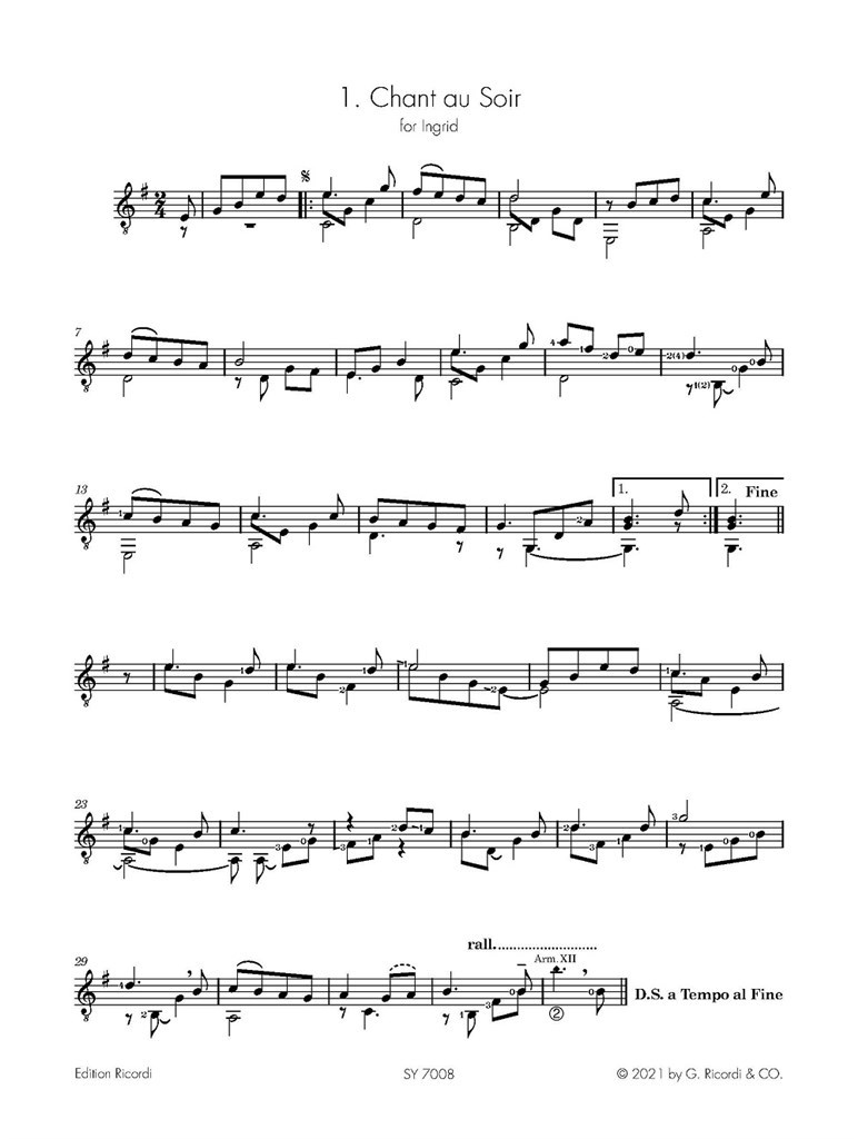 Songs from the Heart : 10 Pieces for Solo Guitar