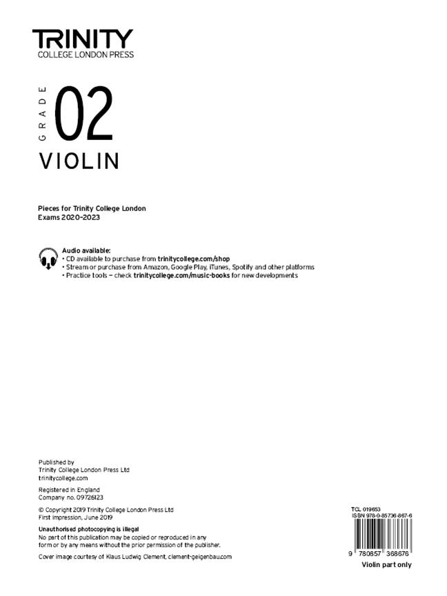 Violin 2020-2023. Grade 2