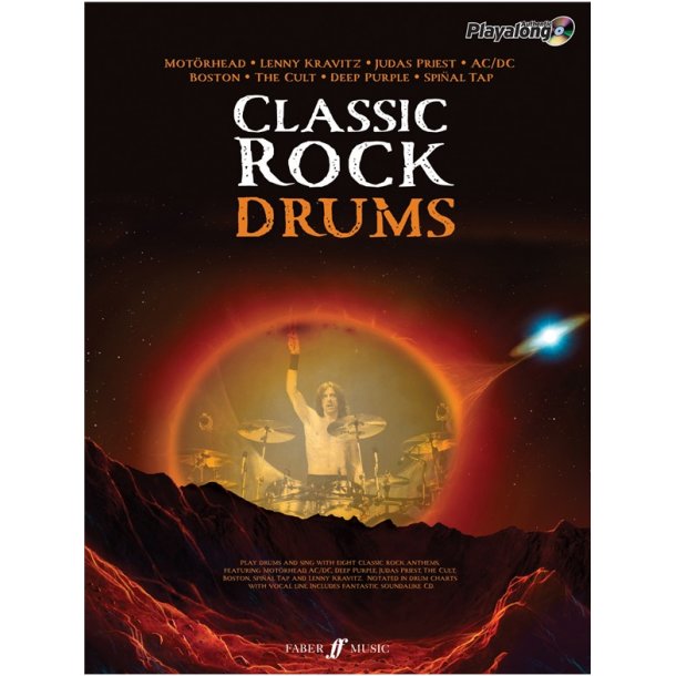 CLASSIC ROCK AUTHENTIC DRUMS PLAYALONG DRUMS BOOK/CD