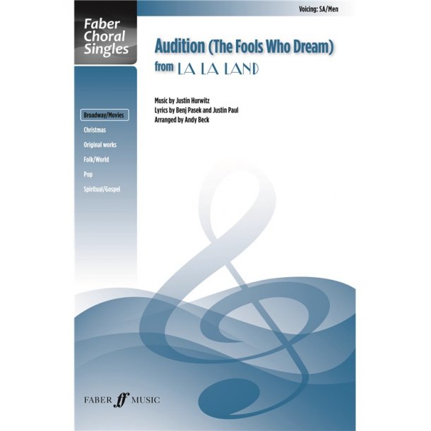 Audition (The Fools Who Dream) (SA/Men With Piano)