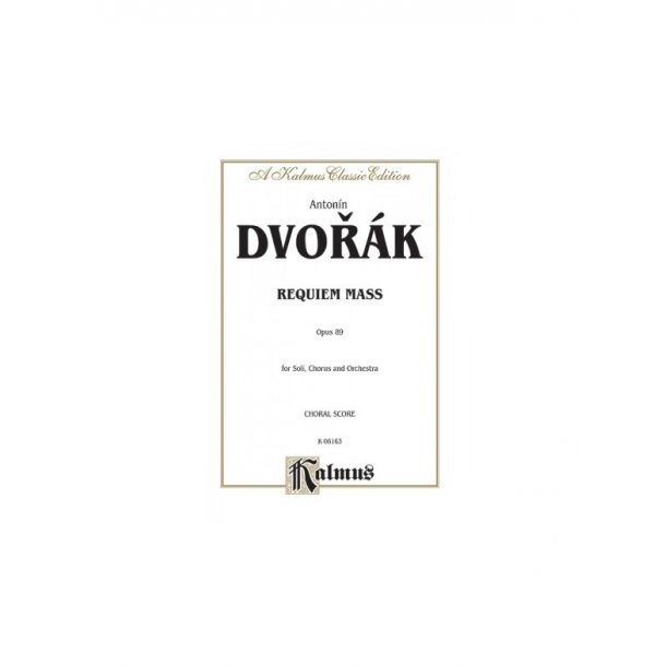 Dvorak Requiem Mass Op 89 Satb Vs