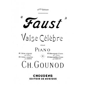 GOUNOD FAUST VALSE PIANO