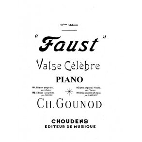 GOUNOD FAUST N 2 VALSE PIANO