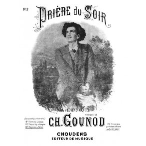 GOUNOD PRIRE DU SOIR N 3 SOPRANO OU TNOR CHANT ET PIANO