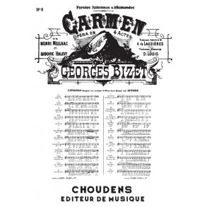 BIZET CARMEN N 5 SGUDILLE PRS DES REMPARTS DE SVILLE MEZZO CHANT