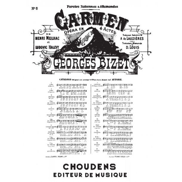 BIZET CARMEN N&deg; 5 S&Eacute;GU&Eacute;DILLE PR&Egrave;S DES REMPARTS DE S&Eacute;VILLE MEZZO CHANT
