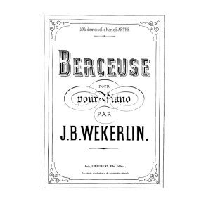 Wekerlin Berceuse Piano