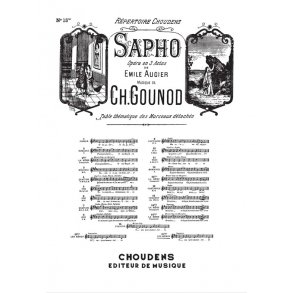 GOUNOD SAPHO N 15TER STANCES  MA LYRE IMMORTELLE SOPRANO CHANT ET PI