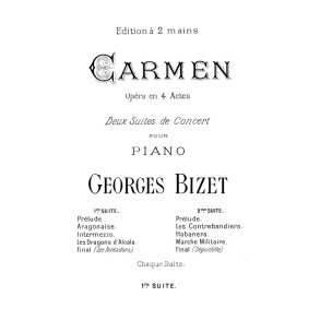 BIZET CARMEN N 1 SUITE PIANO
