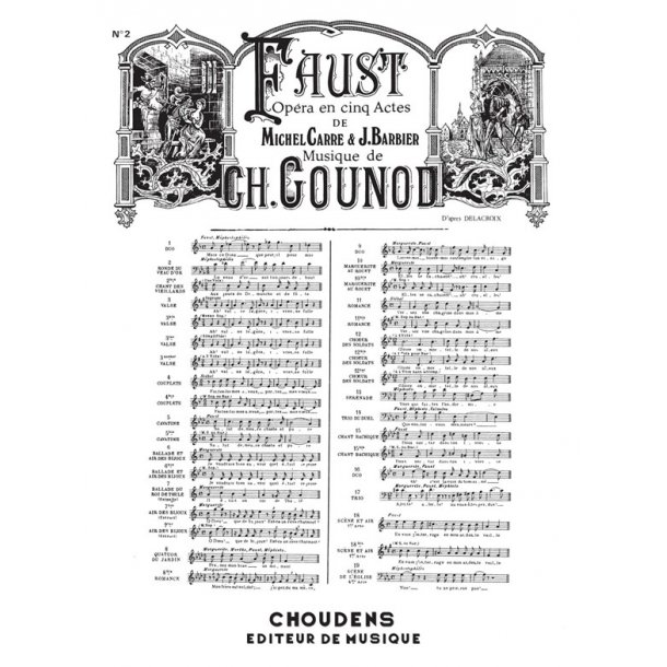 GOUNOD FAUST N&deg; 2 RONDE DU VEAU D'OR LE VEAU D'OR EST TOUJOURS DEBOUT