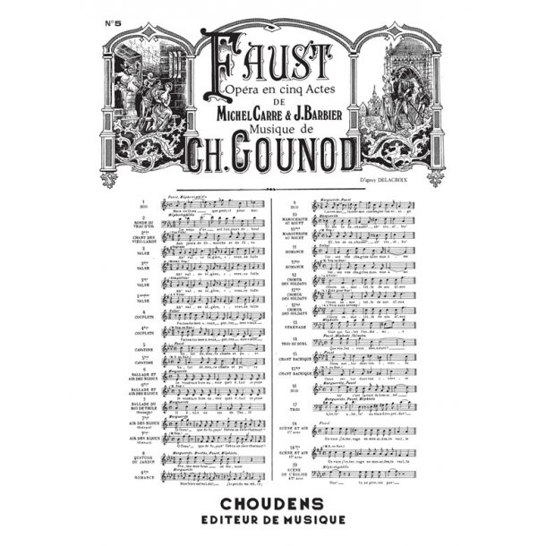 GOUNOD FAUST N&deg; 5 CAVATINE SALUT DEMEURE CHASTE ET PURE T&Eacute;NOR CHANT ET