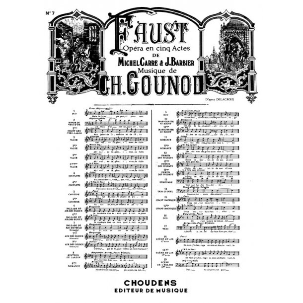 GOUNOD FAUST N&deg; 7 BALLADE DU ROI DE THUL&Eacute; IL &Eacute;TAIT UN ROI DE THUL&Eacute; SOP