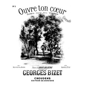 BIZET OUVRE TON COEUR N 2 SRNADE SOPRANO OU TNOR CHANT ET PIANO