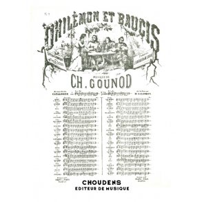GOUNOD PHILMON ET BAUCIS N 4 AU BRUIT DES LOURDS MARTEAUX BASSE CHAN