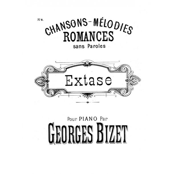 BIZET EXTASE N&deg; 2 ROMANCE PIANO