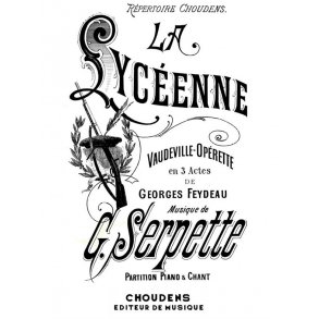 SERPETTE LA LYCEENNE - VOCAL SCORE