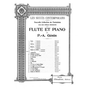 GOUNOD ROMO ET JULIETTE N 2 FANTAISIE FLTE ET PIANO