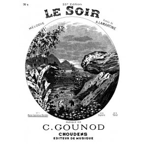 GOUNOD SOIR (LE) N 1 MEZZO OU BARYTON CHANT ET PIANO