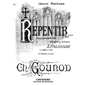 GOUNOD REPENTIR N 1 CONTRALTO OU BASSE CHANT ET PIANO
