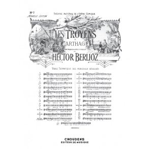 BERLIOZ TROYENS  CARTHAGE (LES) N 7 DUO NUIT D'AMOUR ET D'EXTASE MEZ
