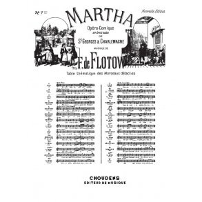 FLOTOW MARTHA N 7BIS ROMANCE DE LA ROSE TON DESTIN BELLE ROSE SOPRANO
