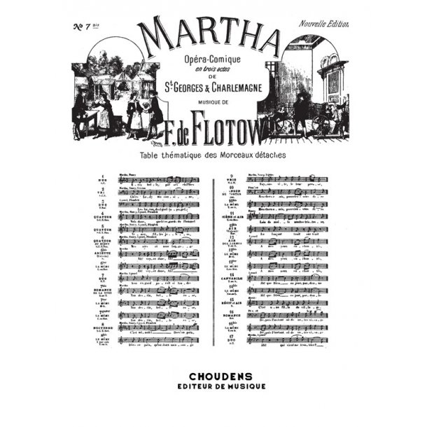 FLOTOW MARTHA N&deg; 7BIS ROMANCE DE LA ROSE TON DESTIN BELLE ROSE SOPRANO