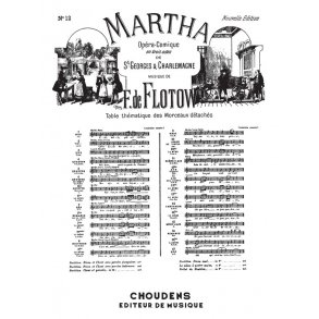 FLOTOW MARTHA N 12 AIR DES LARMES  MES YEUX ENCHANTS TNOR OU SOPRA