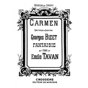 BIZET CARMEN FANTAISIE PIANO