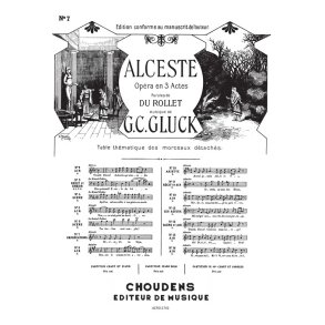 GLUCK ALCESTE N 7 IMPRCATIONS DIVINITS DU STYX SOPRANO CHANT ET PIA