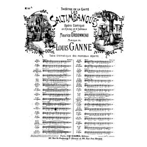 GANNE SALTIMBANQUES (LES) N 15A CHANSON MILITAIRE QUAND LA TROMPETTE