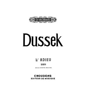 DUSSEK L'ADIEU (RONDO) PIANO