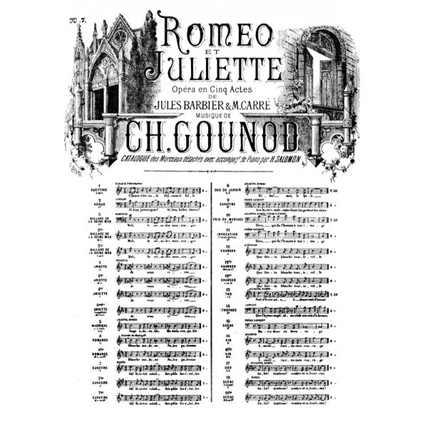 GOUNOD ROM&Eacute;O ET JULIETTE N&deg; 7 CAVATINE DE ROM&Eacute;O AH L&Egrave;VE-TOI SOLEIL T&Eacute;N