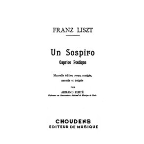LISZT FRANZ UN SOSPIRO PIANO SOLO