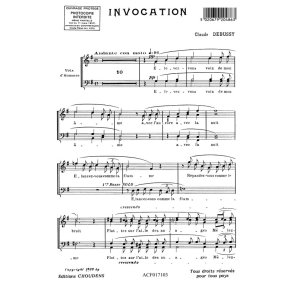 DEBUSSY INVOCATION CHOEUR