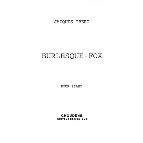 IBERT BURLESQUE-PIANO