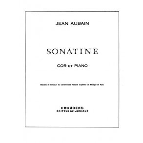 AUBAIN SONATINE COR ET PIANO
