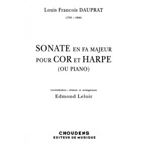 DAUPRAT SONATE EN FA MAJEUR COR ET HARPE OU PIANO