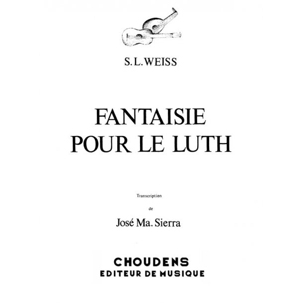 WEISS FANTAISIE POUR LE LUTH GUITARE